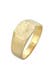 Ring Siegelring Quadrat Matt 925 Silber gold
