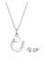Schmuckset Hufeisen Weiß 925 Sterling Silber, mit Kristallen von Swarovski®