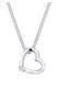 Kette Herz Diamant Weiß Brillantschliff (0.015 ct) 925 Sterling Silber Silber