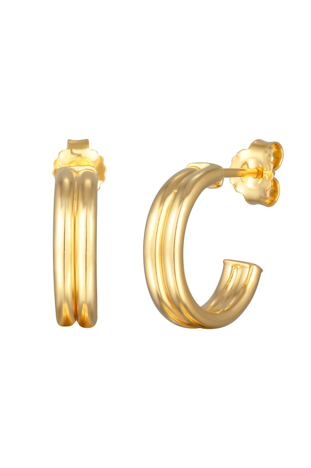 ELLI Ohrringe Creolen Ohrstecker 925 Silber Gold, Bild 1