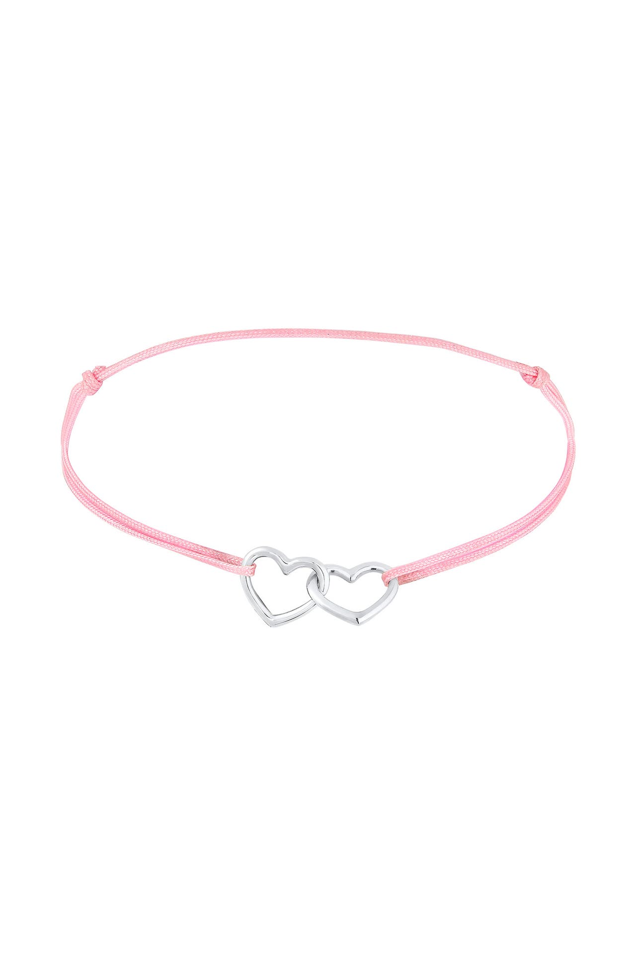 ELLI Armband Herz Nylon Bändchen 925 Sterling Silber Silber, Bild 1