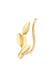Ohrringe Ear Climber Blatt Leaf Look 925 Silber (1 Stück) Gold