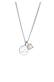 Kette Plättchen Synthetischer Opal Weiß 925 Sterling Silber Silber