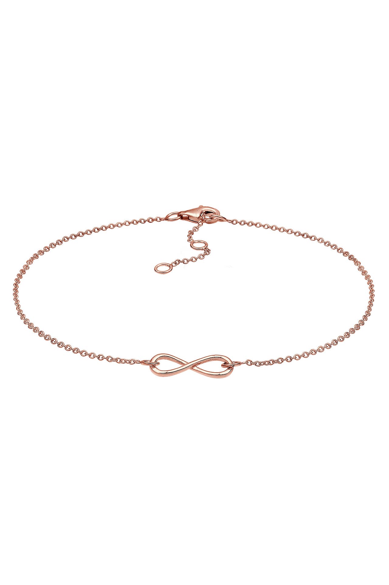 ELLI Fusskettchen Infinity 925 Sterling Silber Rosegold, Bild 1