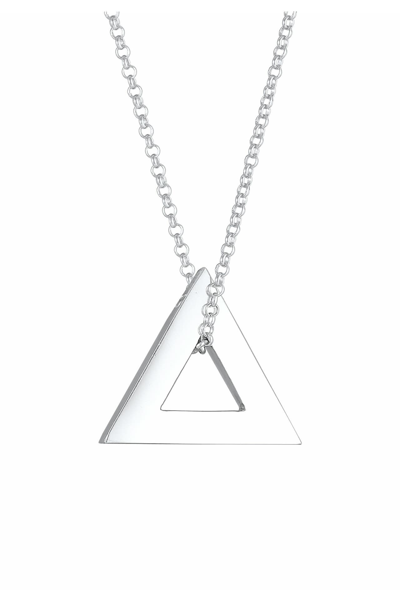 KUZZOI Kette Herren Erbskette Dreieck Triangle 925 Silber Silber, Bild 1