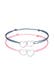 Armband Kinder Herzen Nylon Bändchen 2er Set 925 Silber Silber