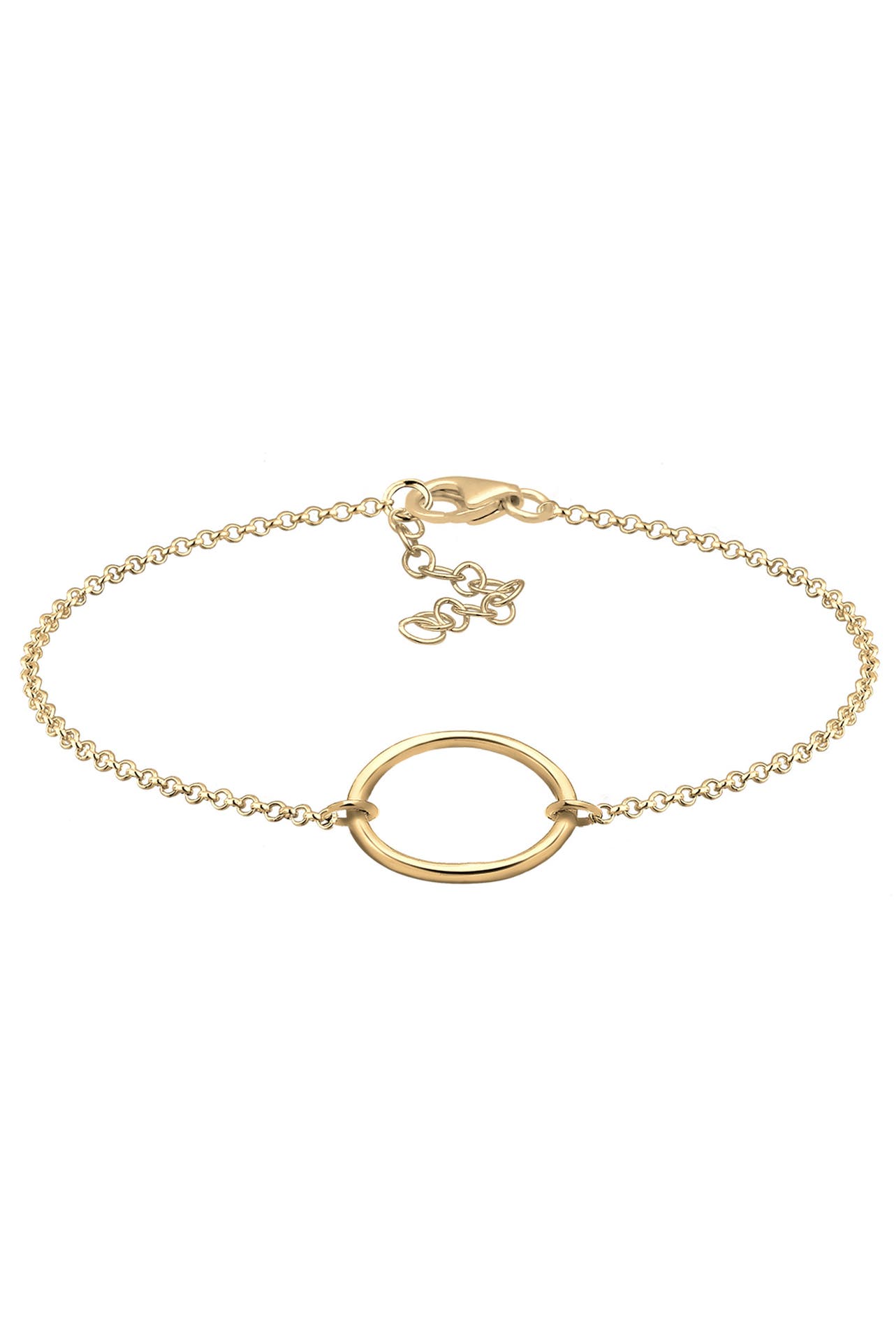 ELLI Armband Kreis Schlicht 925 Silber Gold, Bild 1