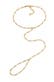 Armband Handchain Handkette Figaro 925 Silber, mit Kristallen von Swarovski® Gold