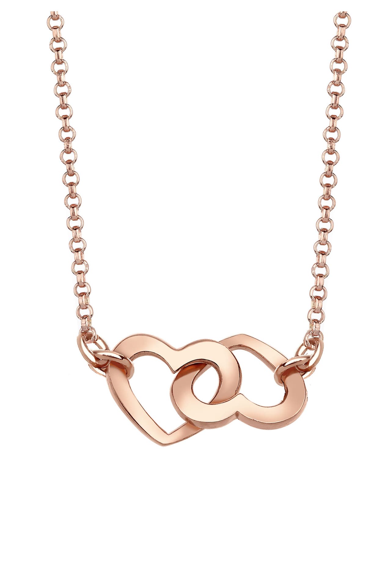 ELLI Kette Herz Liebe 925 Sterling Silber Rosegold, Bild 1