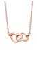 Kette Herz Liebe 925 Sterling Silber Rosegold