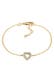 Armband Herz Lab Grown Diamanten (0.18 ct) 925 Silber Gold