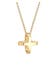 Kette Kreuz 925 Sterling Silber Gold