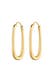 Ohrringe Creolen Oval Elegant Zeitlos 925 Silber Gold