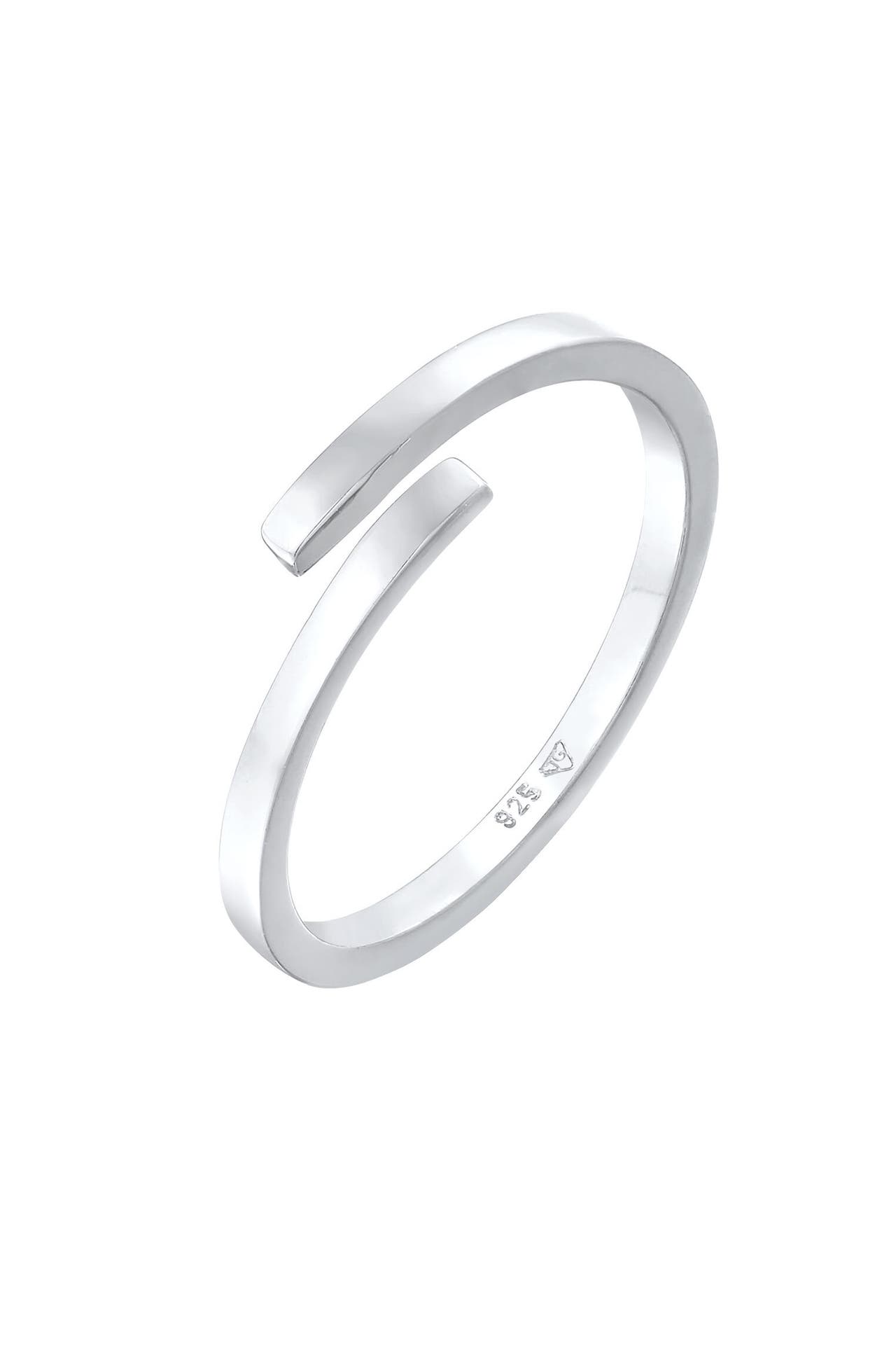 ELLI Ring Wickelring Offen Statement Geo 925 Silber Silber, Bild 1