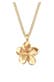 Kette Frangipani Blüte 925 Silber Gold