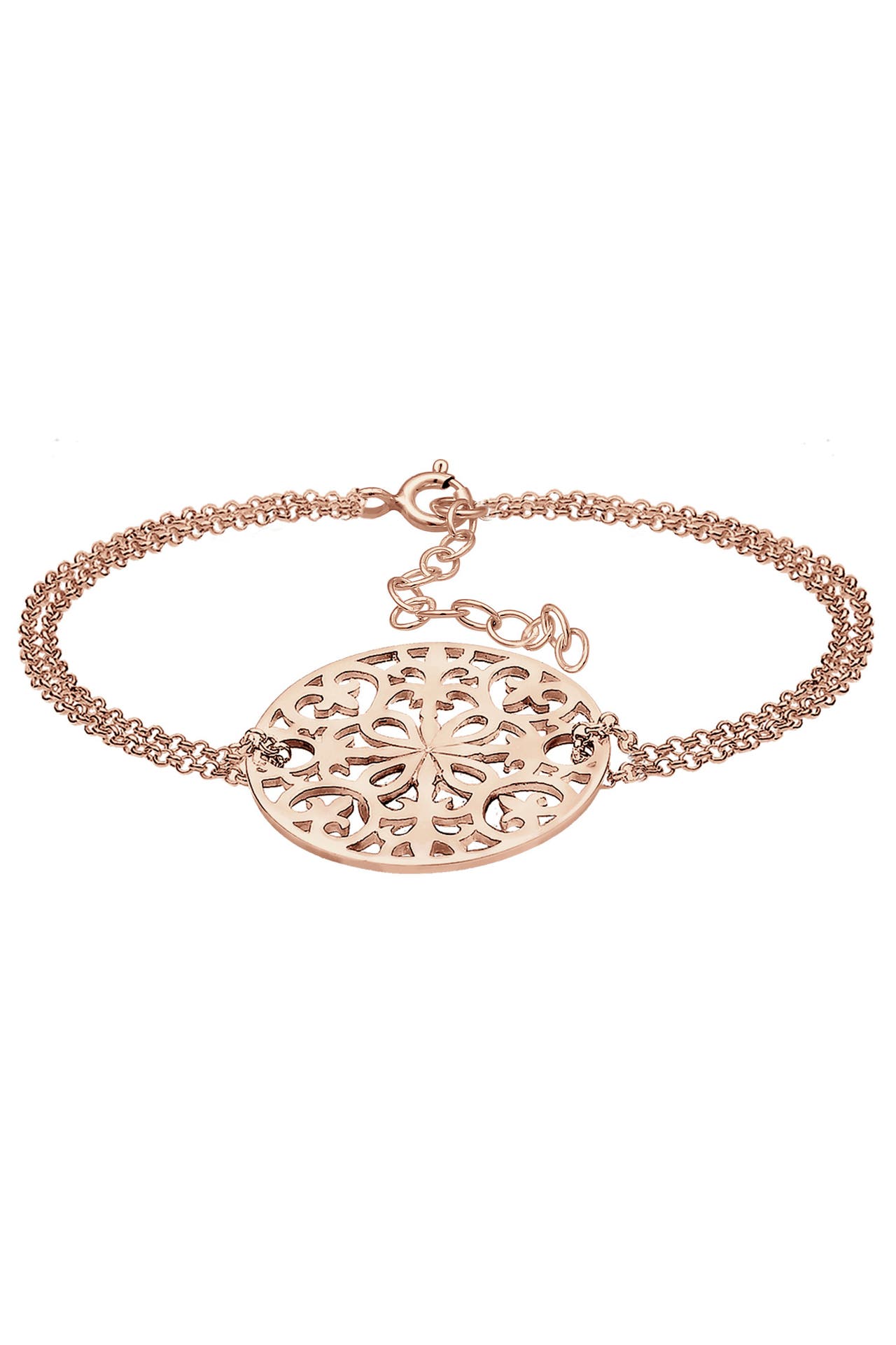 ELLI PREMIUM Armband 925 Sterling Silber Ornament Rosegold, Bild 1