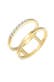 Ring Verlobungsring Doppelring Topas Stein 375 Gelbgold Gold