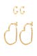 Ohrringe Creolen Earcuff Herz Liebe (2 tlg) 925 Silber Gold