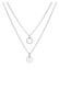 Kette Layering Kreise Plättchen Zweireihig 925 Silber Silber