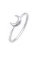 Ring Halbmond Mond Astro Basic 925 Silber Silber