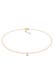 Kette Choker Kreis Plättchen Basic Coin 925 Silber Gold