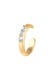 Ohrringe Earcuff Single mit Kristallen von Swarovski® 925 Silber Gold