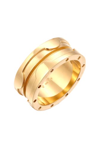 ELLI Ring Bandring Markant Chunky Style 925 Sterling Silber Gold