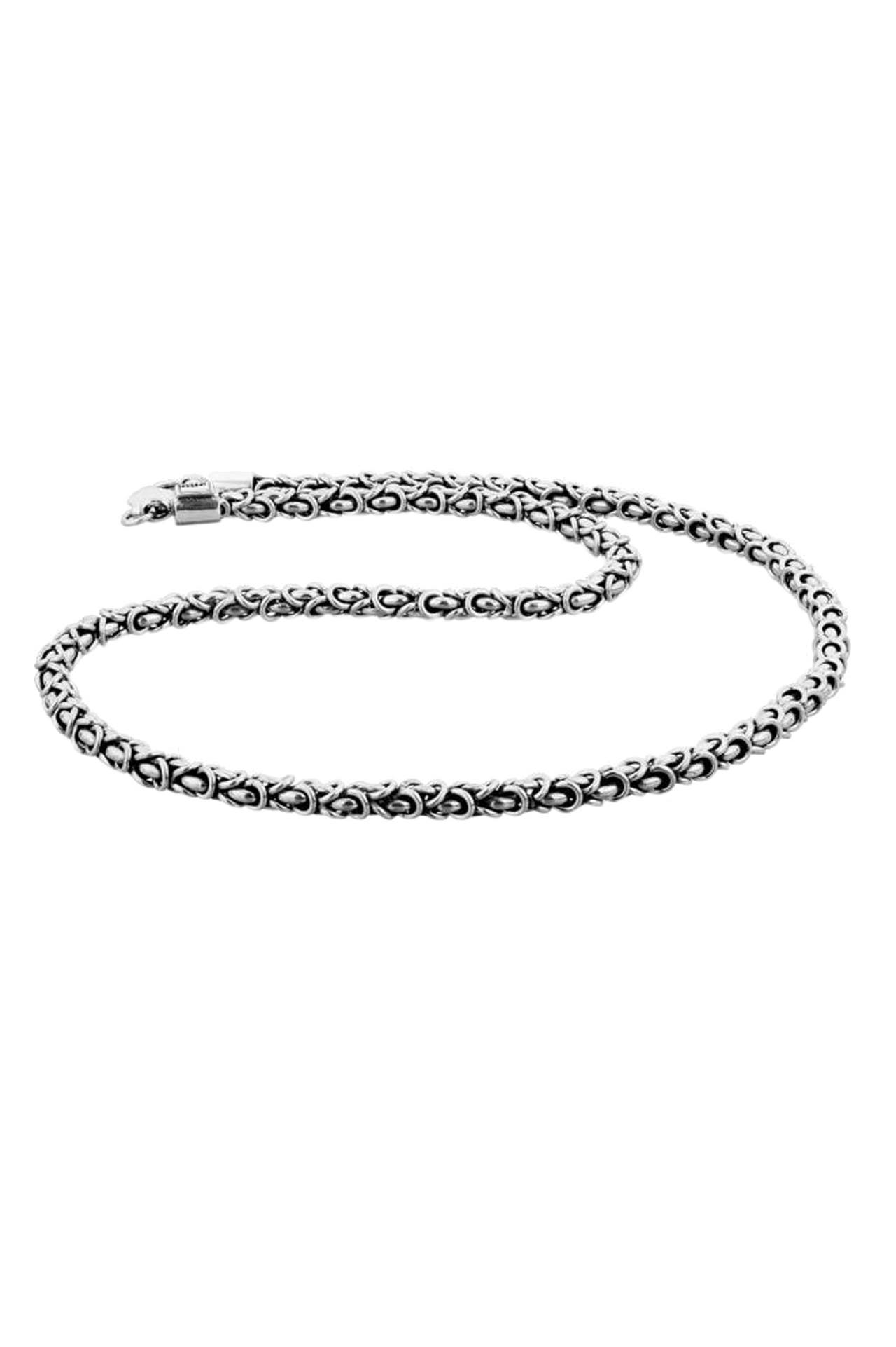 KUZZOI Kette Herrenschmuck Gliederkette Oxidiert 925 Silber Silber, Bild 1