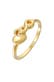 Ring Herz Infinity Ring Liebe 925 Silber Gold