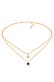 Kette Choker Layer Rund 925 Silber, mit Kristallen von Swarovski® Gold