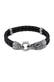 Armband Herren Lederarmband Krokodil 925 Sterling Silber Silber
