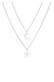 Kette Layer Stern Mond Astro 925 Silber Silber