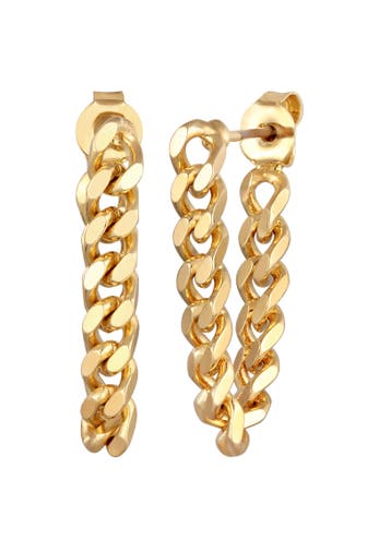 ELLI Ohrringe Ohrhänger Panzerkettenglieder Goldfarben Gold