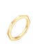 Ring Hexagon Geo Minimal 925 Sterling Silber Gold