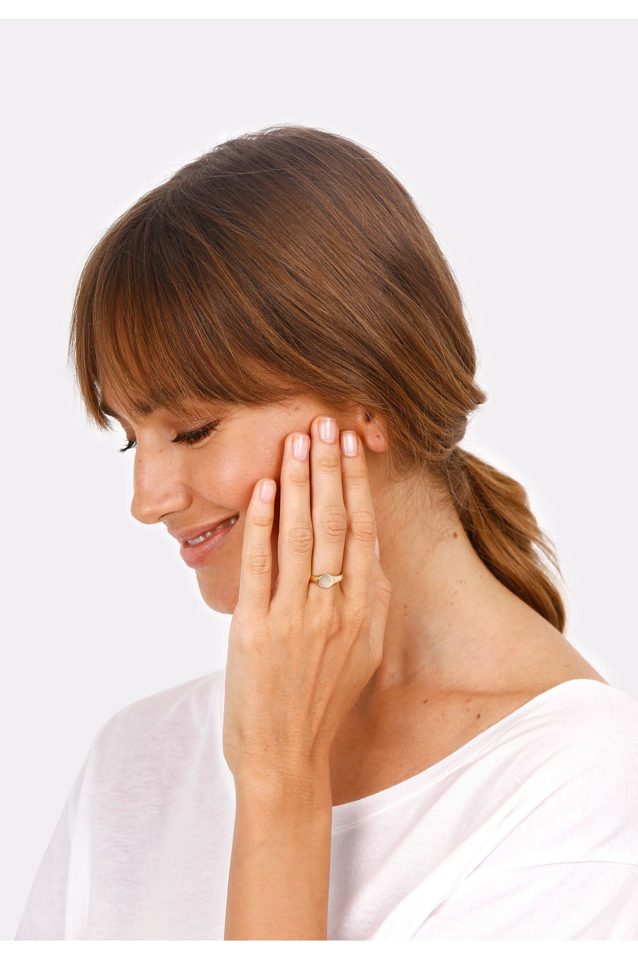 ELLI Ring Siegelring Damen Royal Basic Design 925 Silber, Bild 1