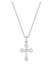 Kette Kreuz Diamant Antik (0.036 ct) 925 Sterling Silber Silber