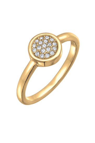 ELLI Ring Kristalle Elegant Solitäre Silberfarben Gold