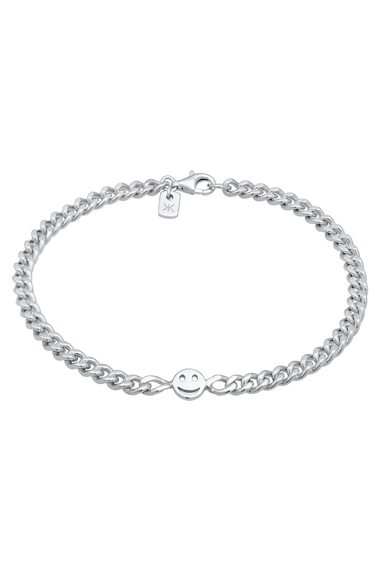 KUZZOI Armband mit Smiling Face 925 Silber Silber, Bild 1