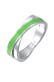 Ring Wickelring Emaille 925 Silber Grün