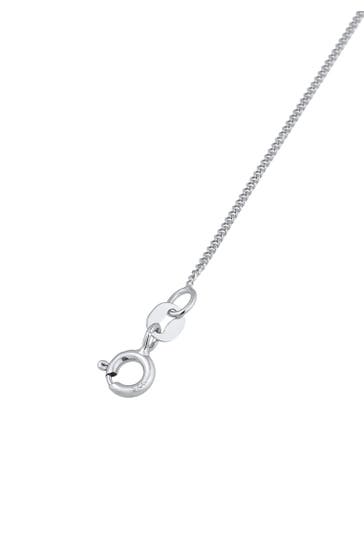 ELLI Fusskettchen Anhänger Mondstein Solitär 925 Silber Silber