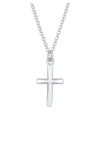 ELLI Kette Kreuz Filigran Glauben Symbol 925 Silber Silber