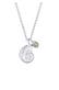 Kette Muschel Labradorit Grau 925 Sterling Silber Silber