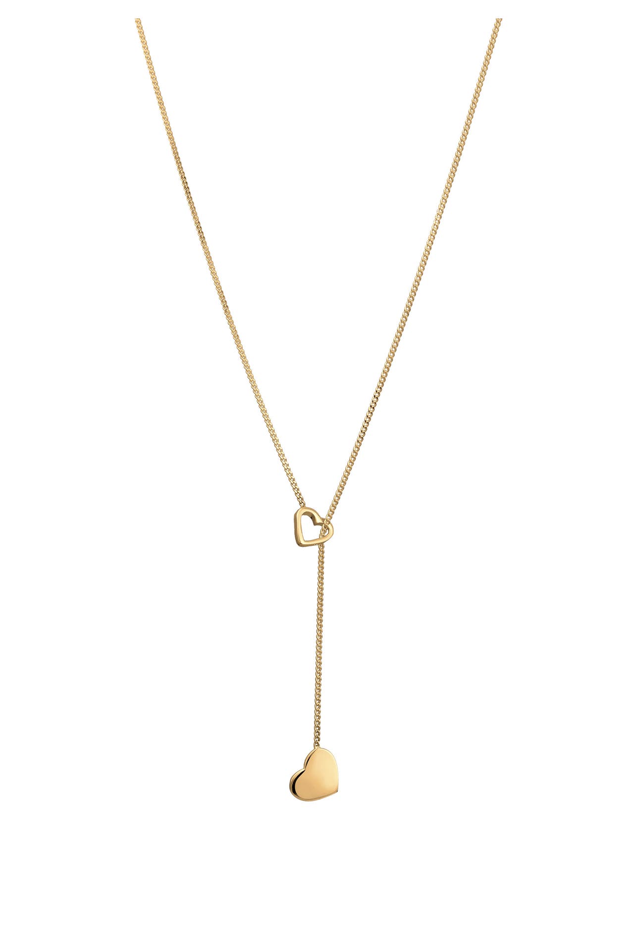 ELLI Kette Y-Kette Herz Liebe Amore 925 Silber Gold, Bild 1