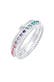 Ring Kristalle Farbig Regenbogen Set (3 tlg) 925 Silber