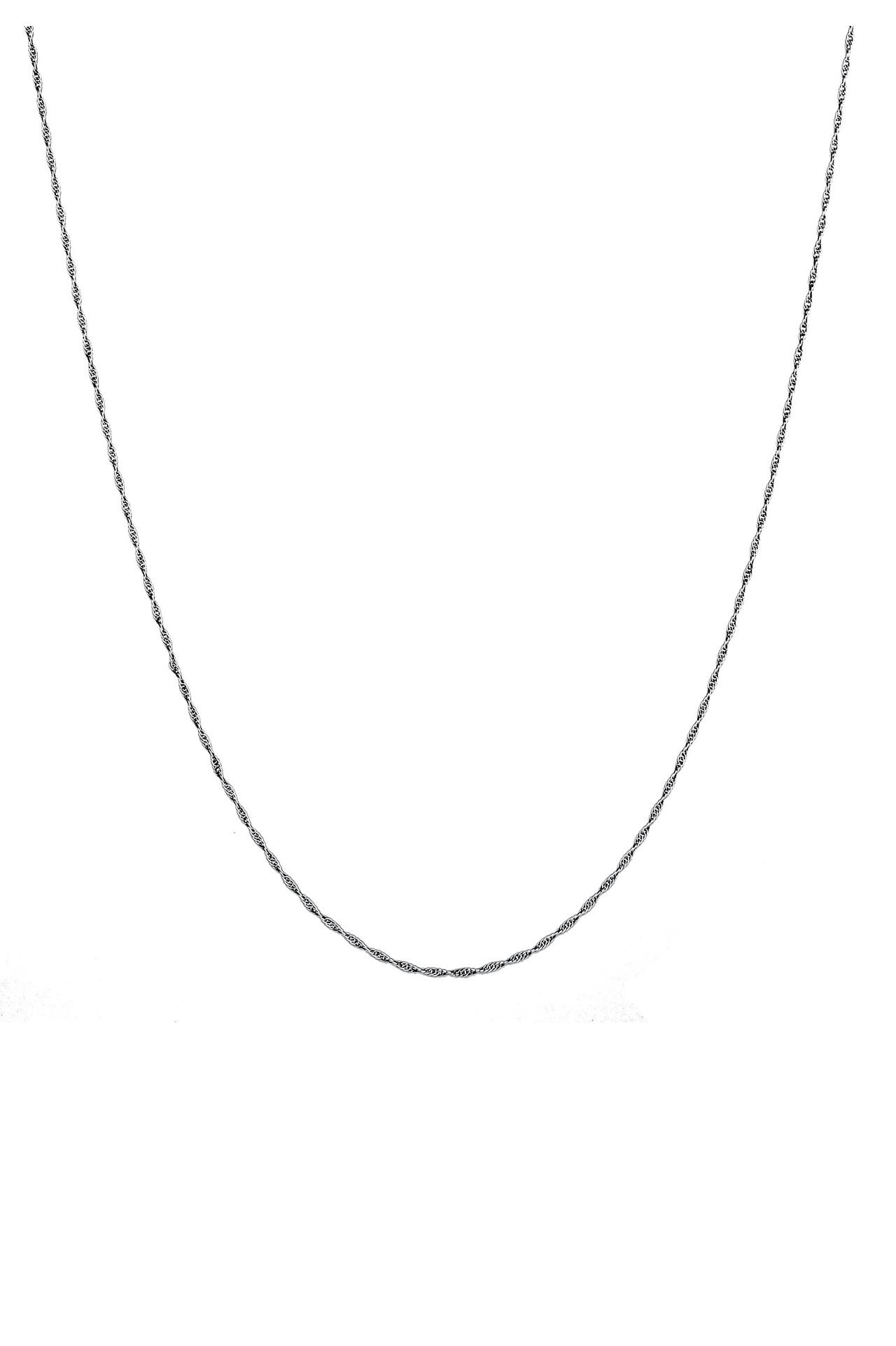 KUZZOI Halskette Basic Gedrehte Gliederkette 925 Silber, Bild 1