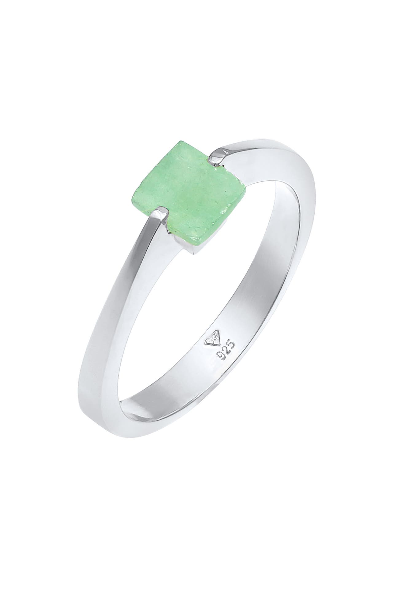 ELLI PREMIUM Ring Jade Grün 925 Silber, Bild 1