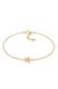 Armband Stern Star 925 Silber, mit Kristallen von Swarovski® Gold