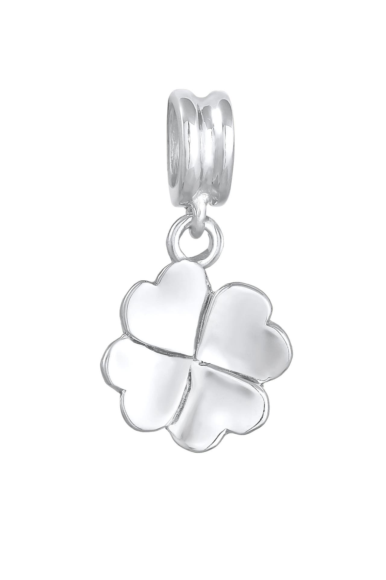 NENALINA Charm Bead Anhänger Kleeblatt Glück 925 Silber, Bild 1