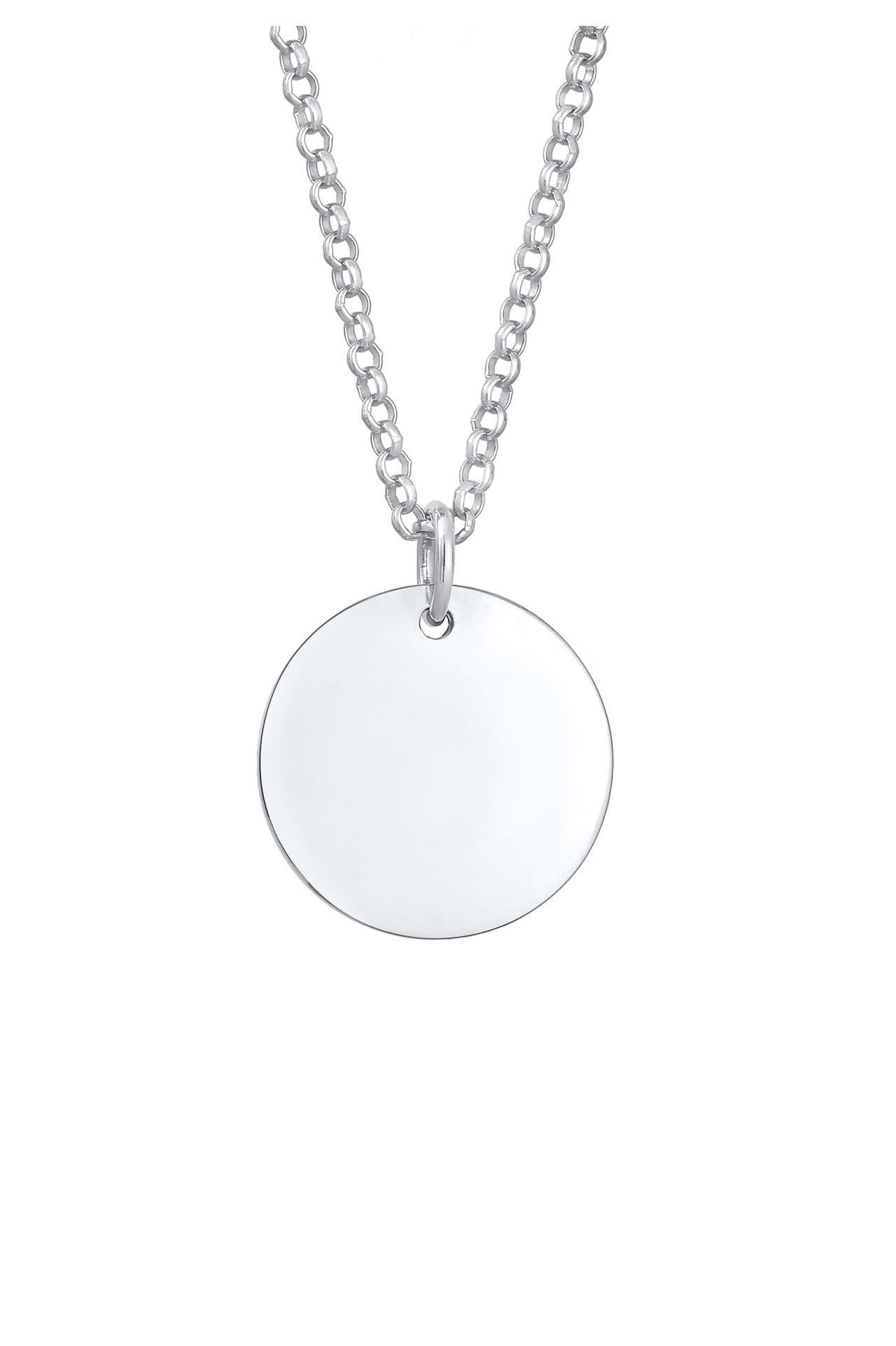 ELLI Kette Basic Plättchen Erbskette 925 Silber Silber, Bild 1