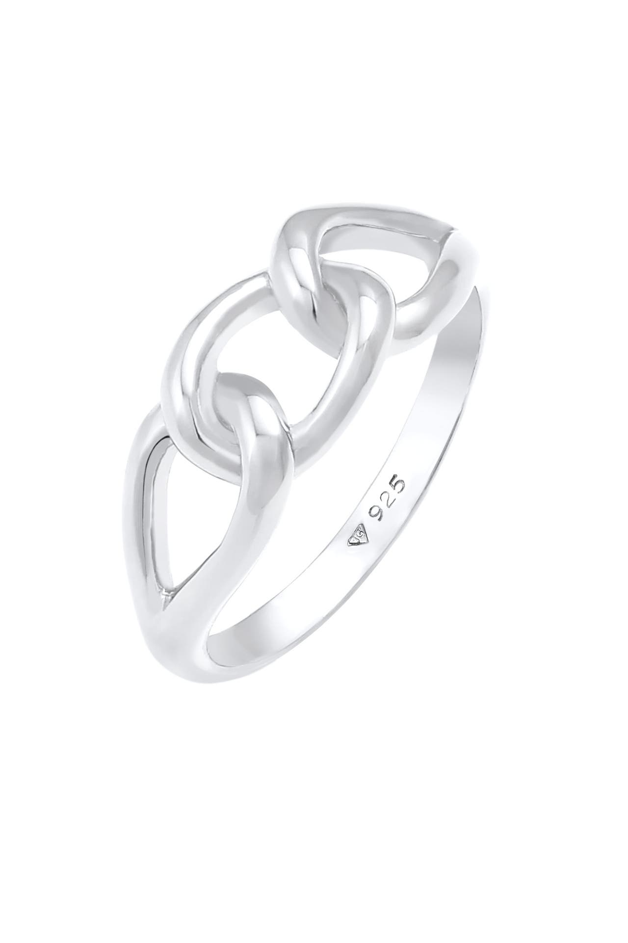 ELLI Ring Knoten Symbol Chain Look 925 Silber Silber, Bild 1